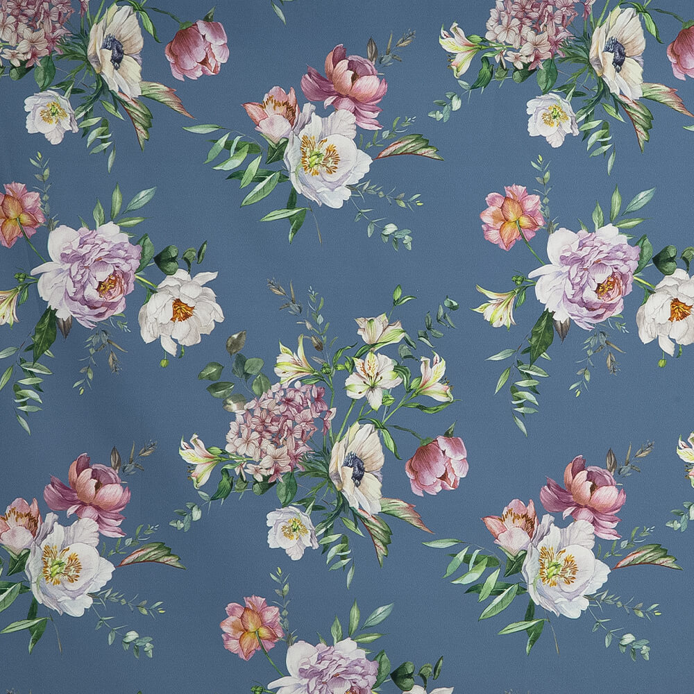 IC012 Poplin Riviera / Mlt Amelia 100% Cotton Fabric