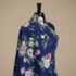 IC012 Poplin True Navy / Mlt Amelia 100% Cotton Discount Fabric
