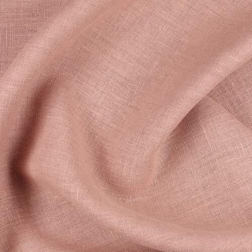 4C22 Rustic  100% Linen Fabric Shadow Grey Softened