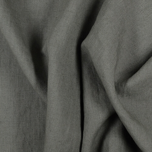 4C22 Rustic  100% Linen Fabric Pale Green Fs Premier Finish