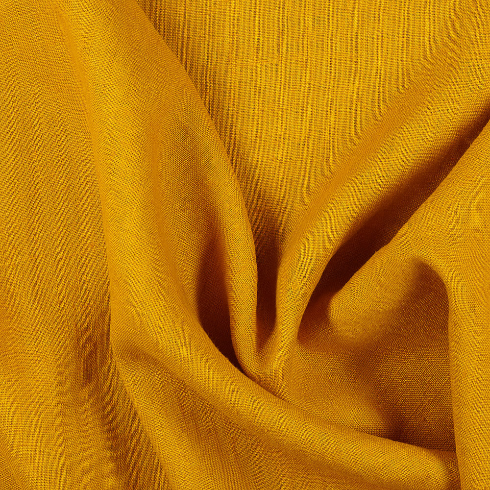 IL019 All-purpose 100% Linen Fabric Yellow Fs Signature Finish