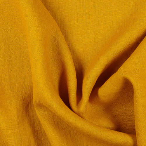 IL019 All-purpose 100% Linen Fabric Yellow Fs Signature Finish