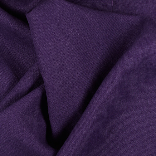 4C22 Rustic  Royal Purple 100% Linen Wholesale Fabric by the Bolt