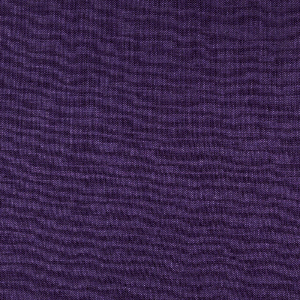 4C22 Rustic  100% Linen Fabric Royal Purple Fs Premier Finish