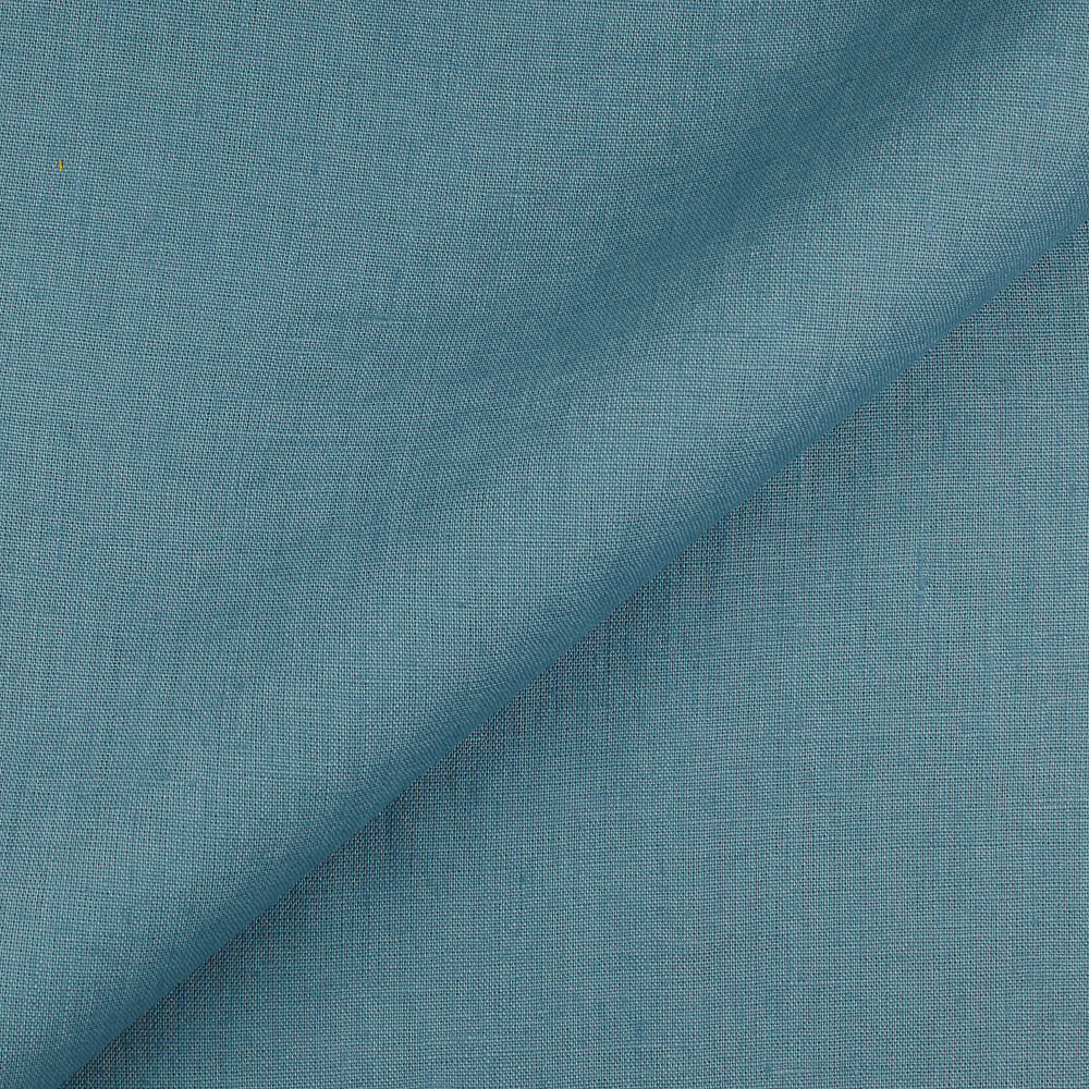 IL019 All-purpose 100% Linen Fabric Turquoise Fs Signature Finish