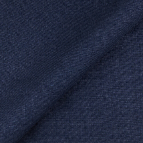IL090 Canvas 100% Linen Fabric Oxford Blue Fs Premier Finish