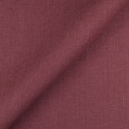 IL090 Canvas 100% Linen Fabric Red Lilac Fs Premier Finish