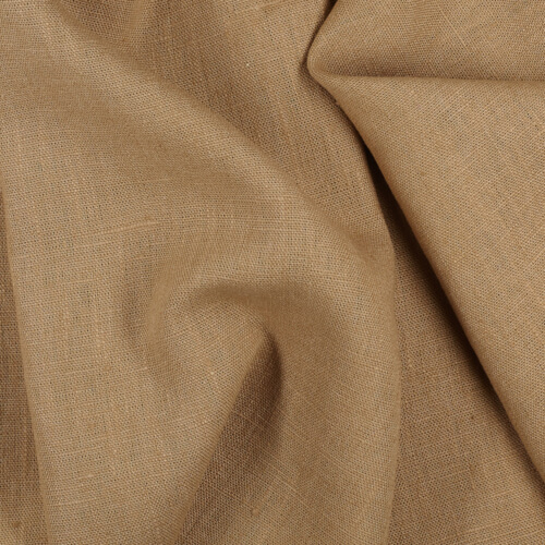 IL090 Canvas Camel 100% Linen Wholesale Fabric by the Bolt
