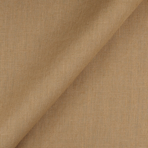 IL090 Canvas 100% Linen Fabric Camel Fs Premier Finish