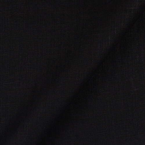 IL090 Canvas 100% Linen Fabric Black Fs Premier Finish