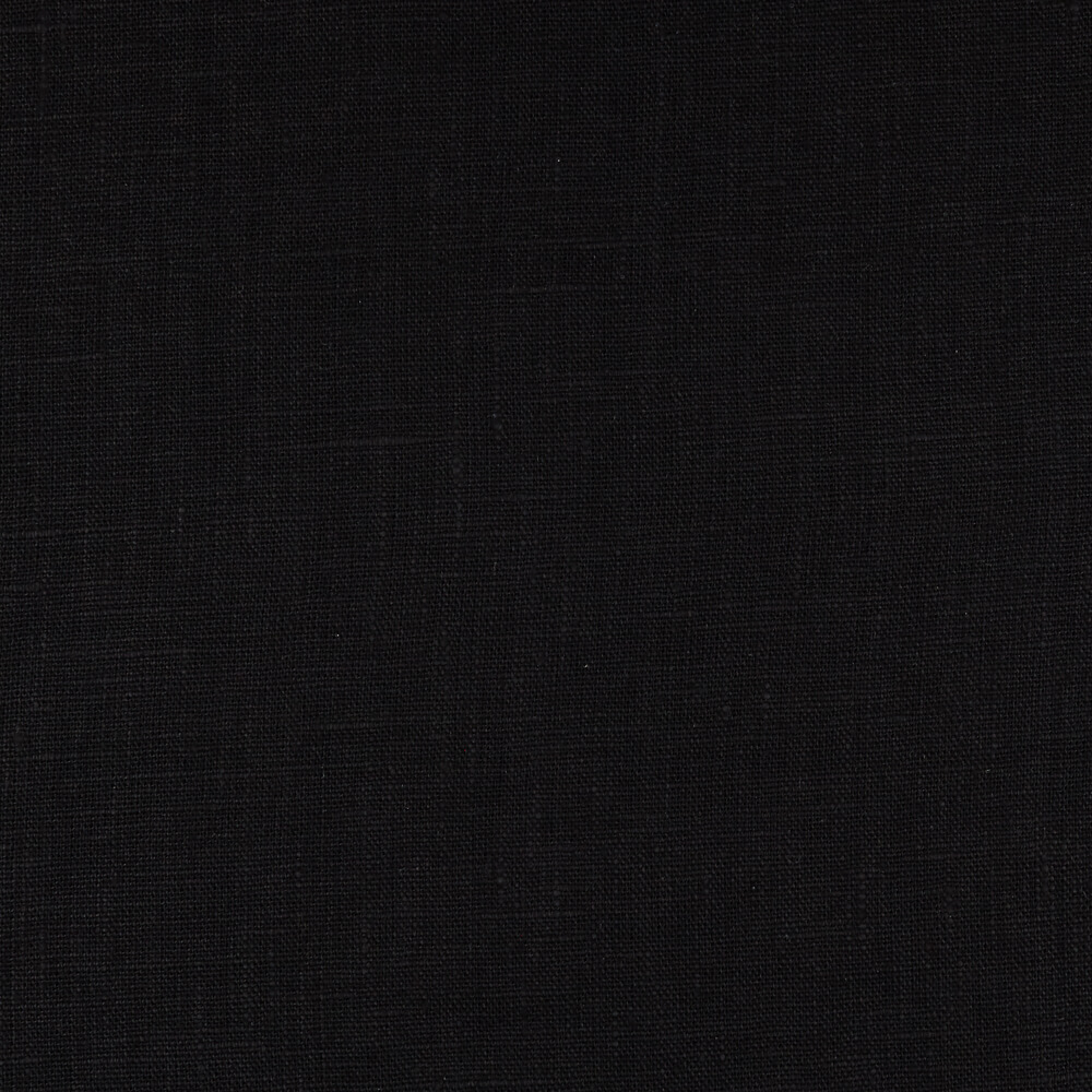 IL090 Canvas 100% Linen Fabric Black Fs Premier Finish
