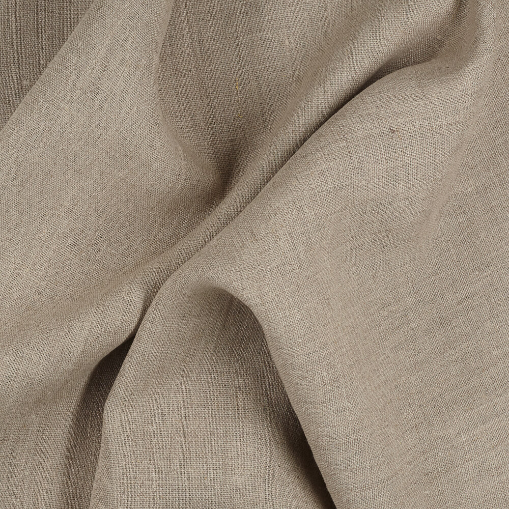 4C22 Rustic  Natural 100% Linen Fabric