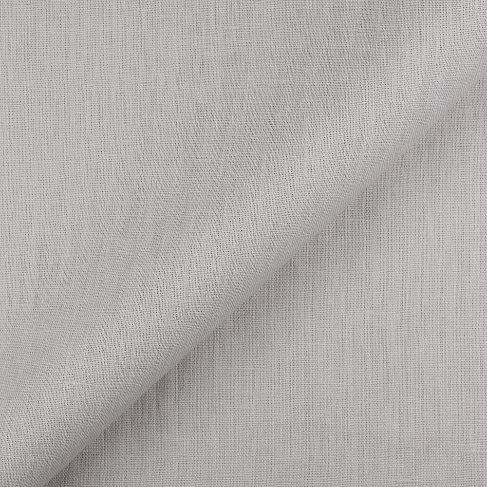 4C22 Rustic  100% Linen Fabric Grey Pearl Fs Premier Finish