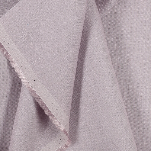 1C64 Luxury 100% Linen Fabric French Lilac Softened