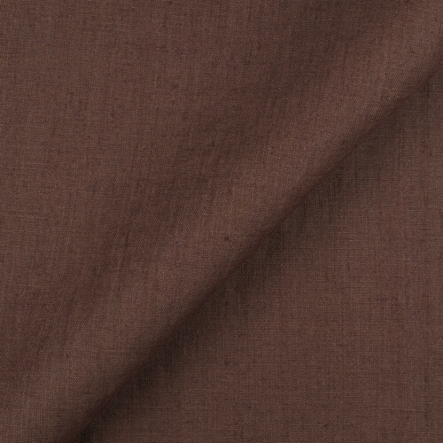 IL019 All-purpose 100% Linen Fabric Chocolate Fs Signature Finish
