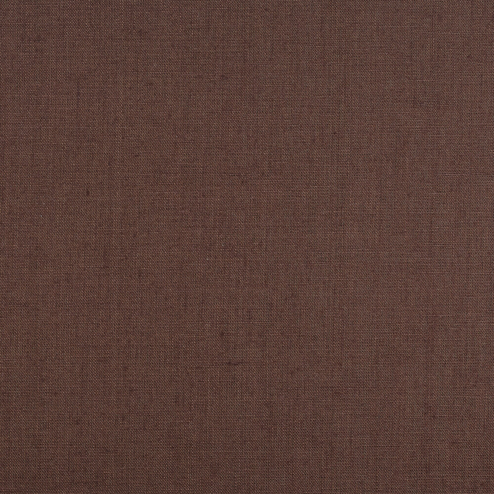 IL019 All-purpose 100% Linen Fabric Chocolate Fs Signature Finish