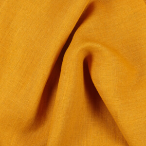 4C22 Rustic  100% Linen Fabric Autumn Gold Fs Premier Finish