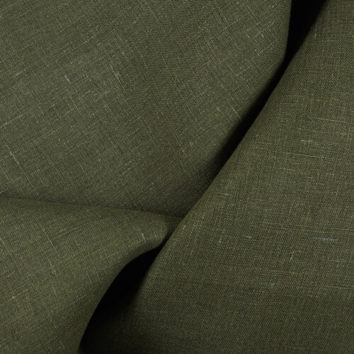 4C22 Rustic  Moss 100% Linen Wholesale Fabric by the Bolt