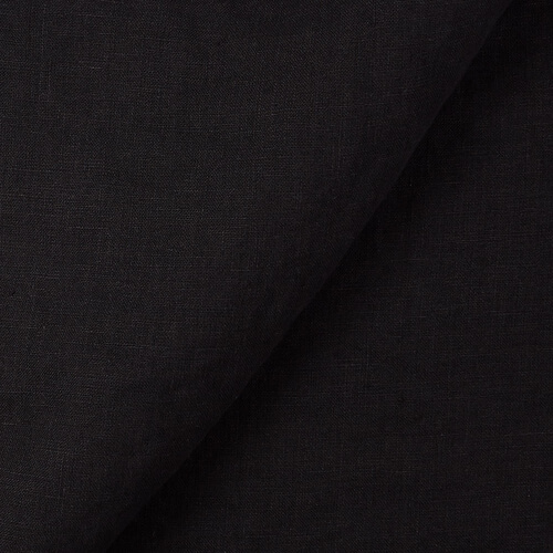 IL019 All-purpose Black 100% Linen Wholesale Fabric by the Bolt