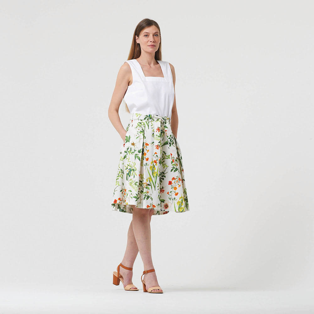 IC023 Faille 100% Cotton Fabric Perfectly Pale / Mlt Francesca Softened