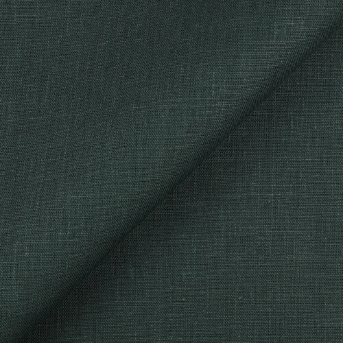 4C22 Rustic  Emerald 100% Linen Wholesale Fabric by the Bolt