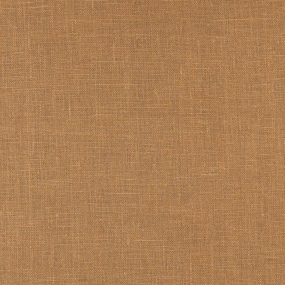 4C22 Rustic  100% Linen Fabric Ginger Fs Premier Finish