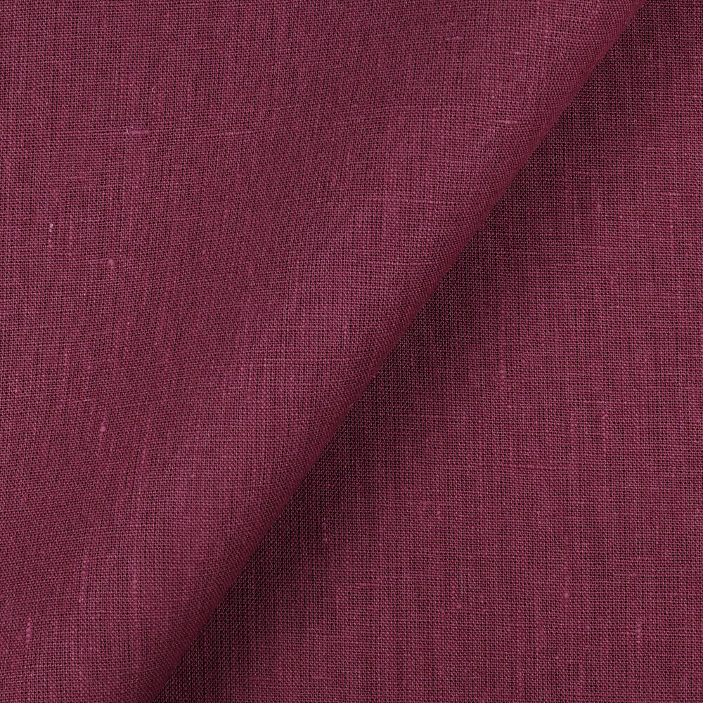 4C22 Rustic  Tawny Port 100% Linen Fabric