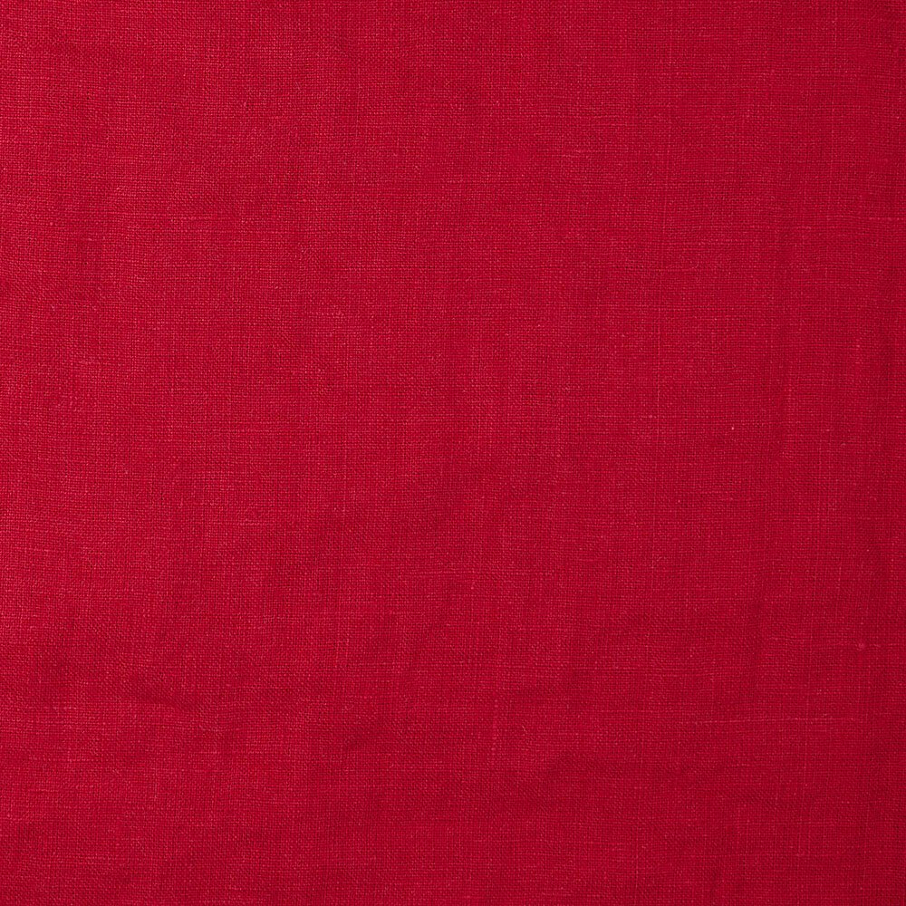 IL019 All-purpose 100% Linen Fabric Crimson Fs Signature Finish