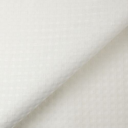 IS010 Waffle 54% Linen / 46% Cotton Fabric Bleached