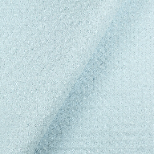 IS010 Waffle 54% Linen / 46% Cotton Fabric Sky Softened