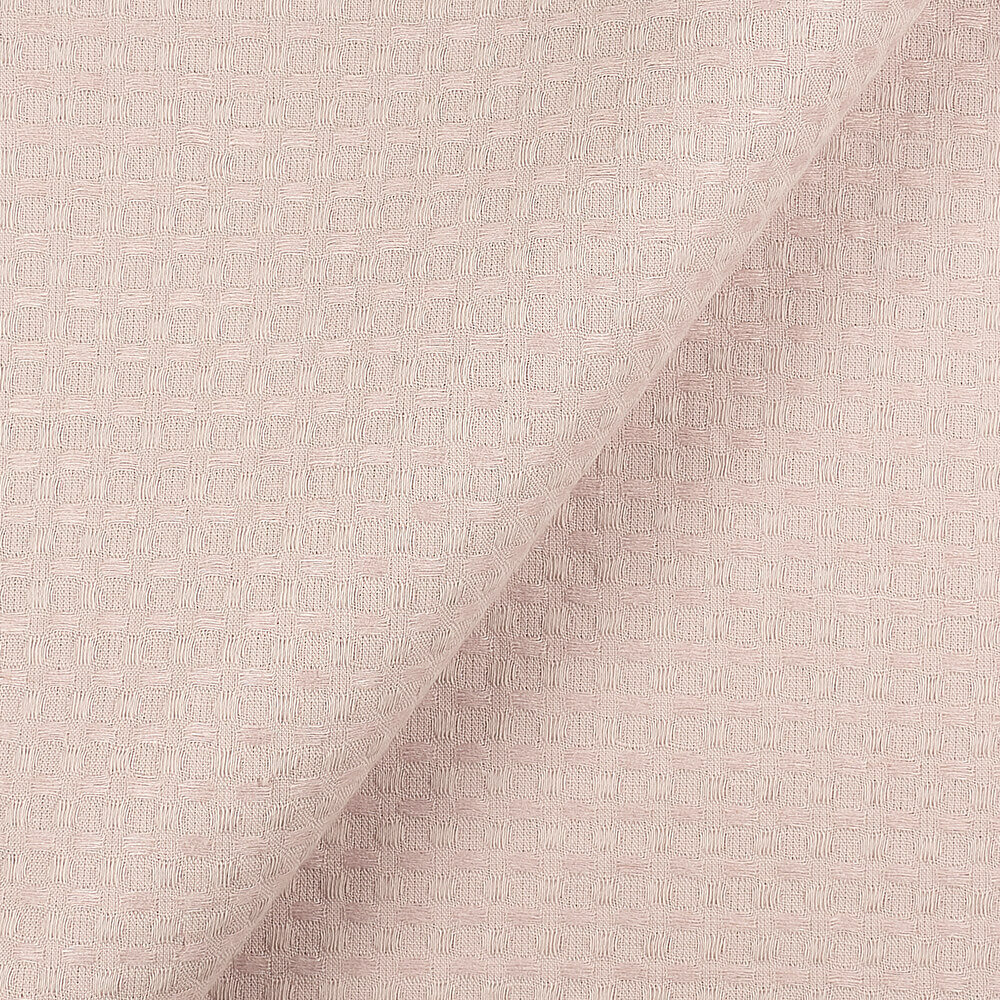 IS010 Waffle 54% Linen / 46% Cotton Fabric Orchid Tint Softened