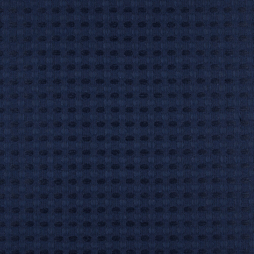 IS010 Waffle 54% Linen / 46% Cotton Fabric Cobalt Softened