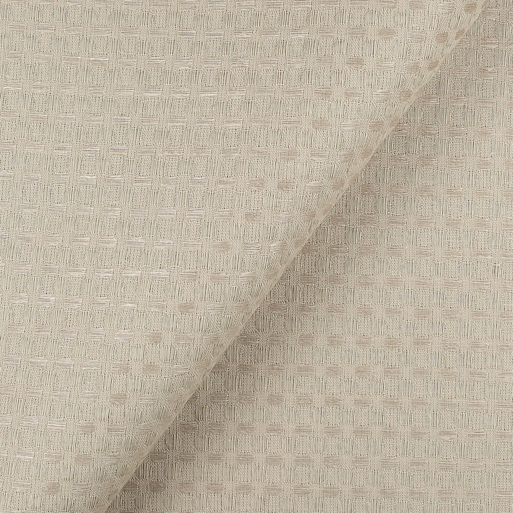 IS010 Waffle 54% Linen / 46% Cotton Fabric Pebble Softened