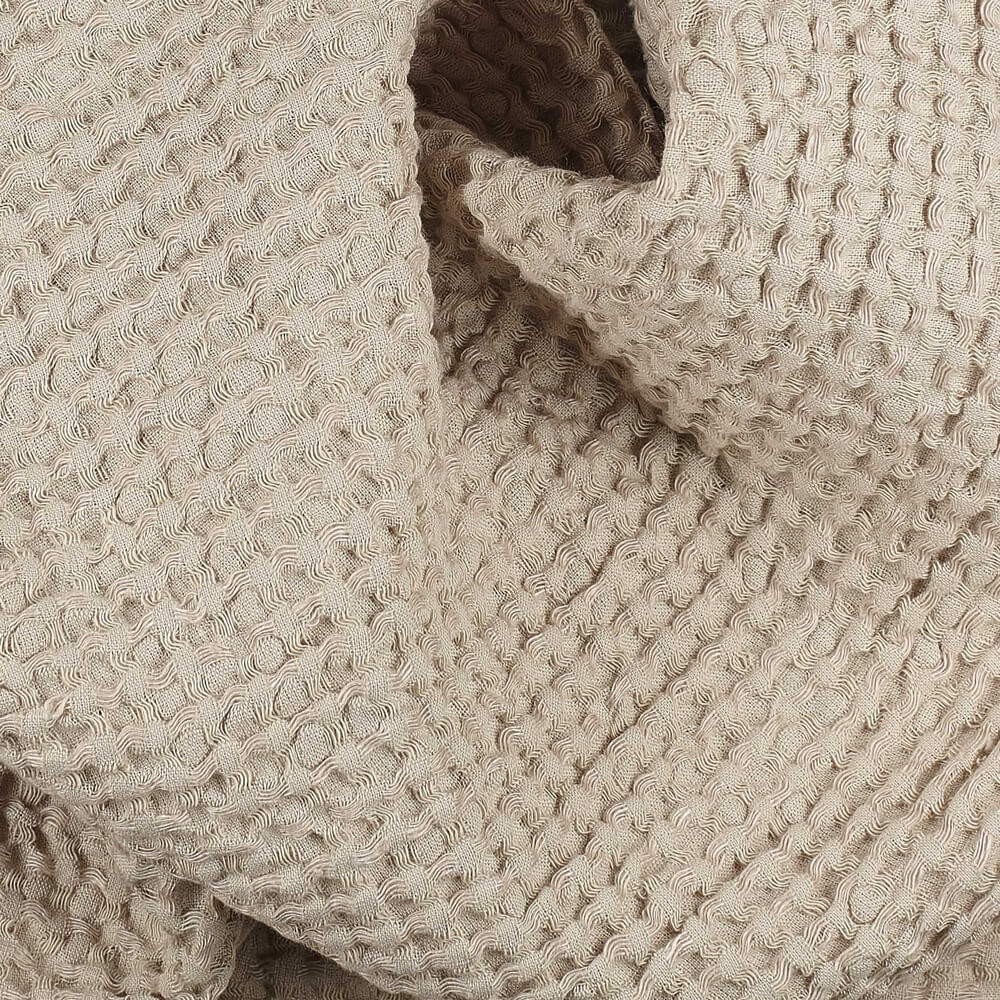 IS010 Waffle Pebble 54% Linen / 46% Cotton Fabric