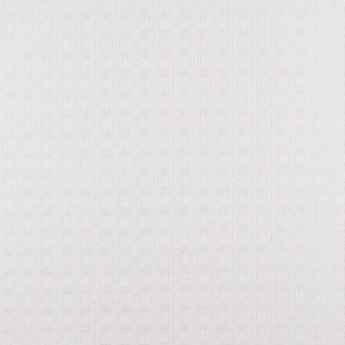 IS010 Waffle 54% Linen / 46% Cotton Fabric Optic White Softened
