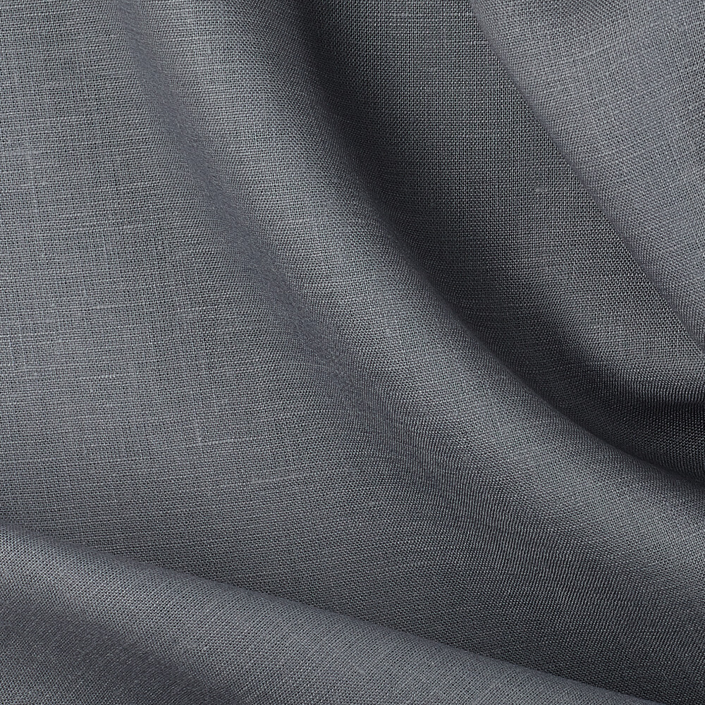 IL019 All-purpose 100% Linen Fabric Dolphin Gray Softened