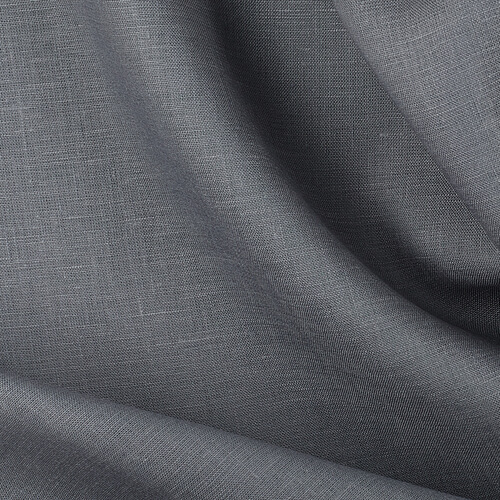 IL019 All-purpose 100% Linen Fabric Dolphin Gray Softened