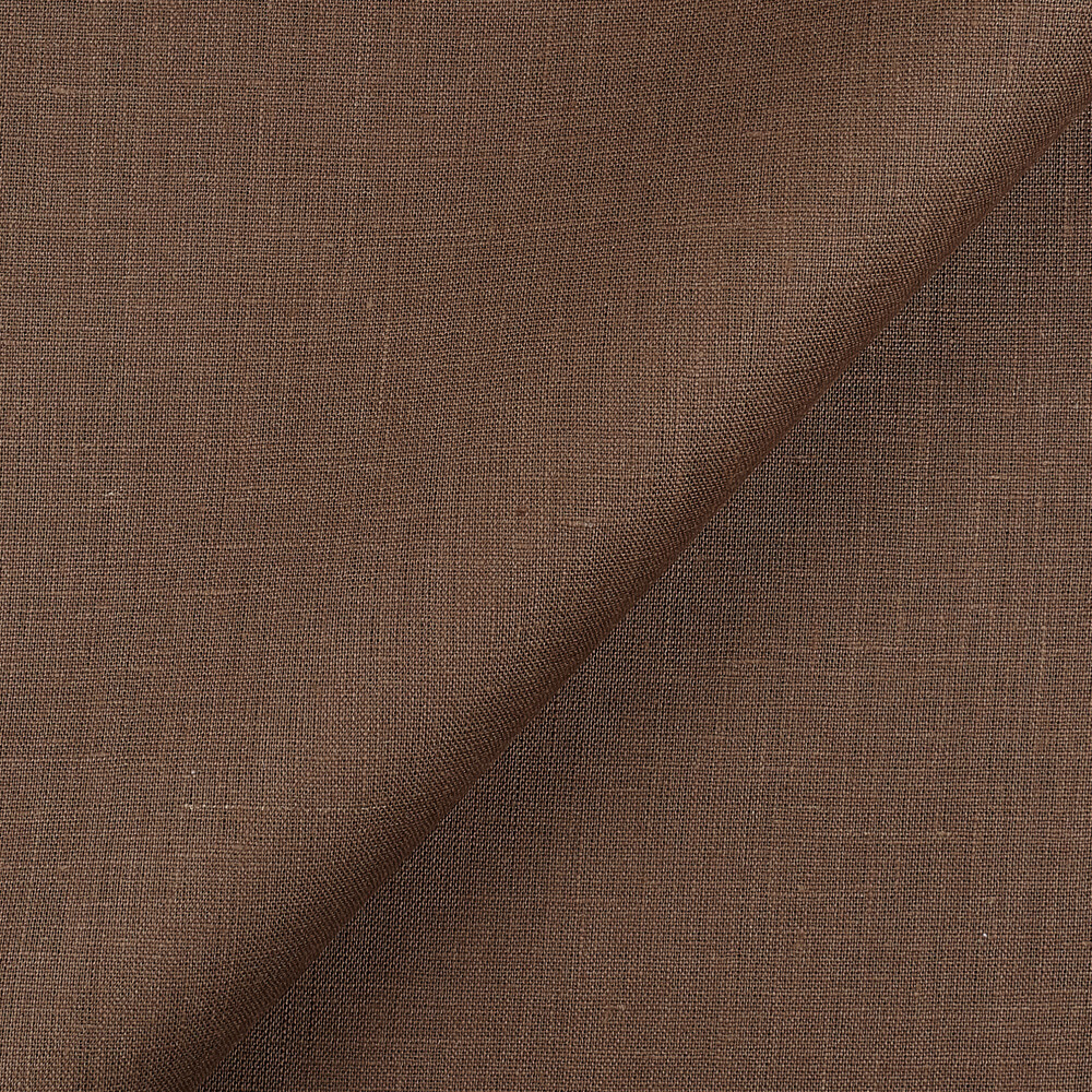 IL019 All-purpose 100% Linen Fabric Shitake Softened