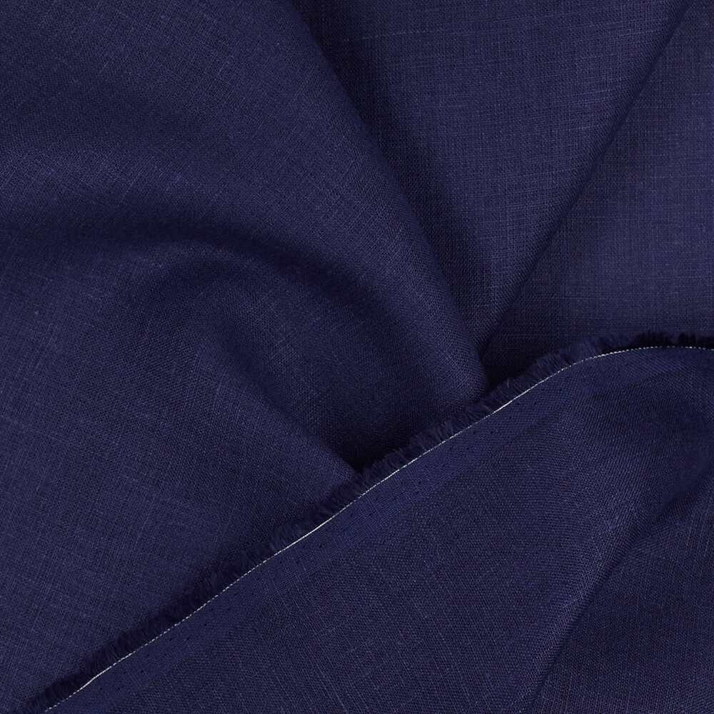 IL019 All-purpose 100% Linen Fabric Medieval Blue Softened