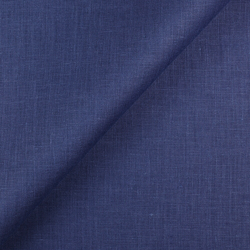 IL019 All-purpose 100% Linen Fabric Blue Whale Softened