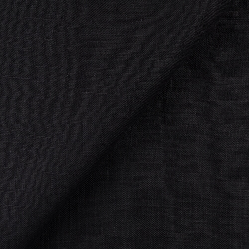 4C22 Rustic  100% Linen Fabric Black Fs Premier Finish
