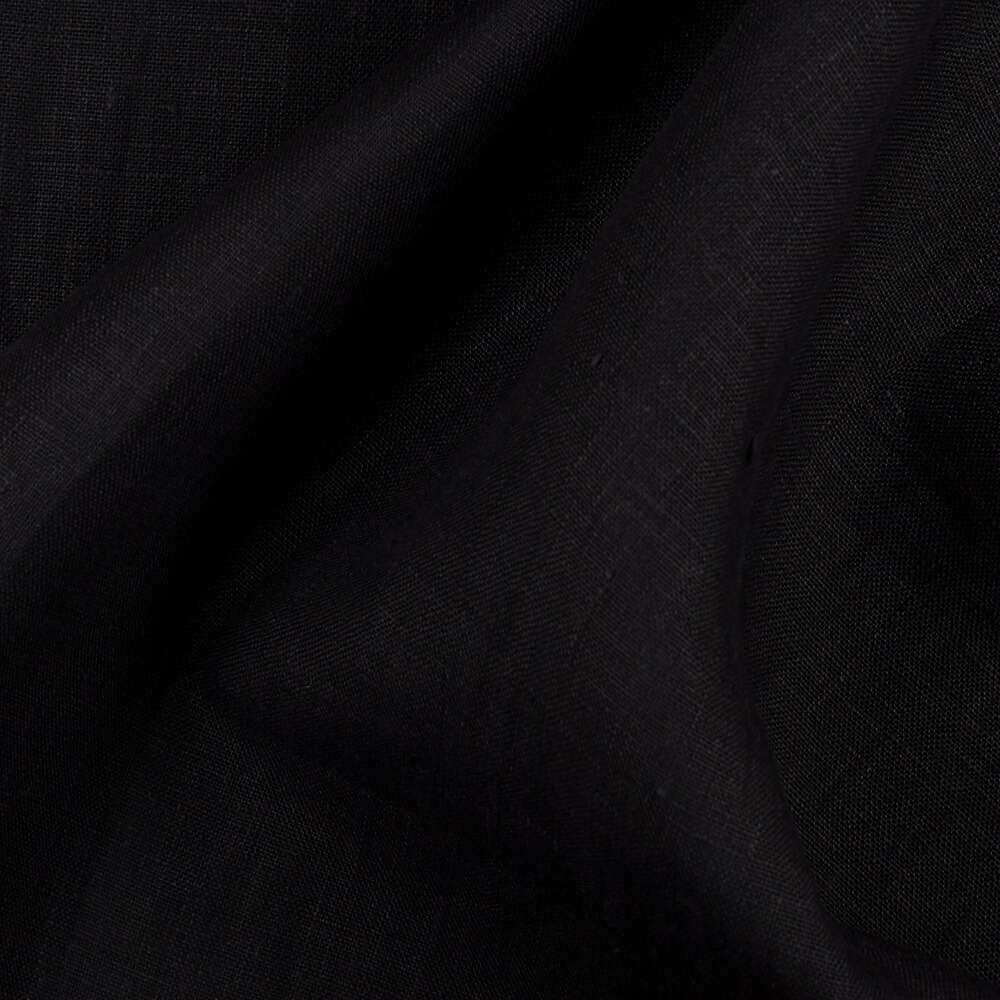 4C22 Rustic  100% Linen Fabric Black Fs Premier Finish