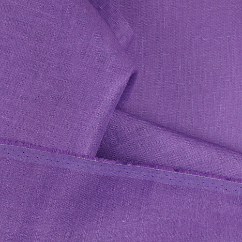 IL019 All-purpose Purple Heart 100% Linen Wholesale Fabric by the Bolt