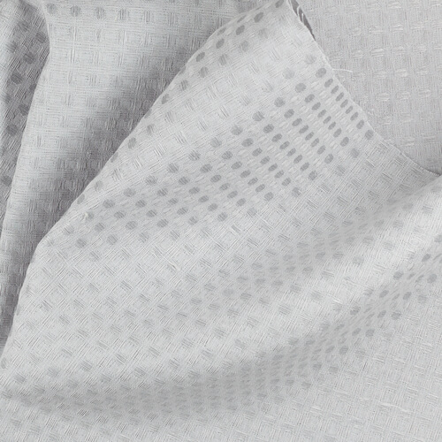 IS010 Waffle 54% Linen / 46% Cotton Fabric Mist Softened