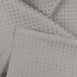 IS010 Waffle Frost Gray 54% Linen / 46% Cotton Wholesale Fabric by the Bolt