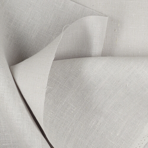 4C22 Rustic  Glacier Gray 100% Linen Wholesale Fabric by the Bolt