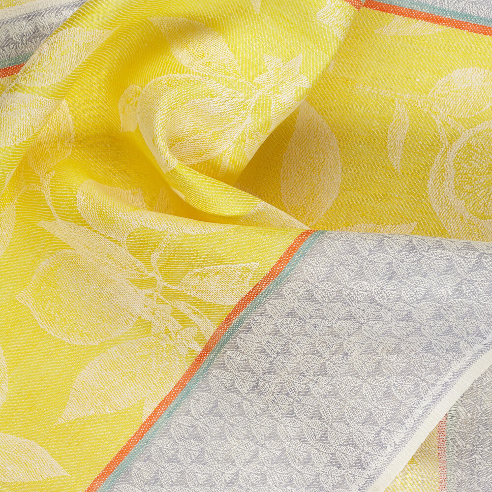 IL085 Narrow Width Mlt-11 - Lemons 100% Linen Fabric