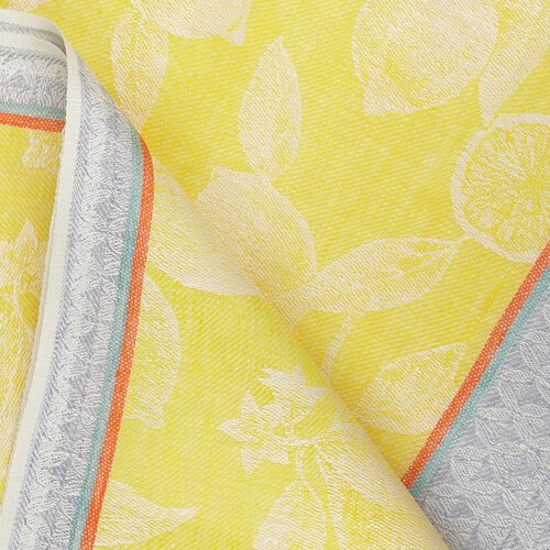 IL085 Narrow Width 100% Linen Fabric Mlt-11 - Lemons