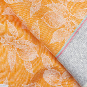 IL085 LEMONS  FLAME ORANGE MLT-13  - 100% Linen - Medium (6.8 oz/yd<sup>2</sup>)