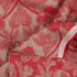 IL098 Jacquard Natural / Crimson - Loire 100% Linen Fabric